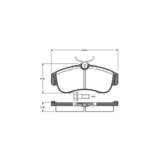 Bosch 0986Tb2174 Brake Pad Set Excl Wear Warning Contact With Bolts With Accessories