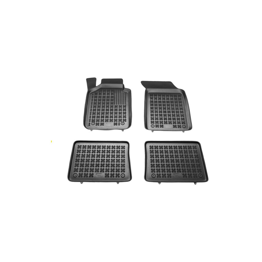 REZAW PLAST 201908 Floor mat set for RENAULT Symbol / Thalia II Elastomer, Front and Rear, Black