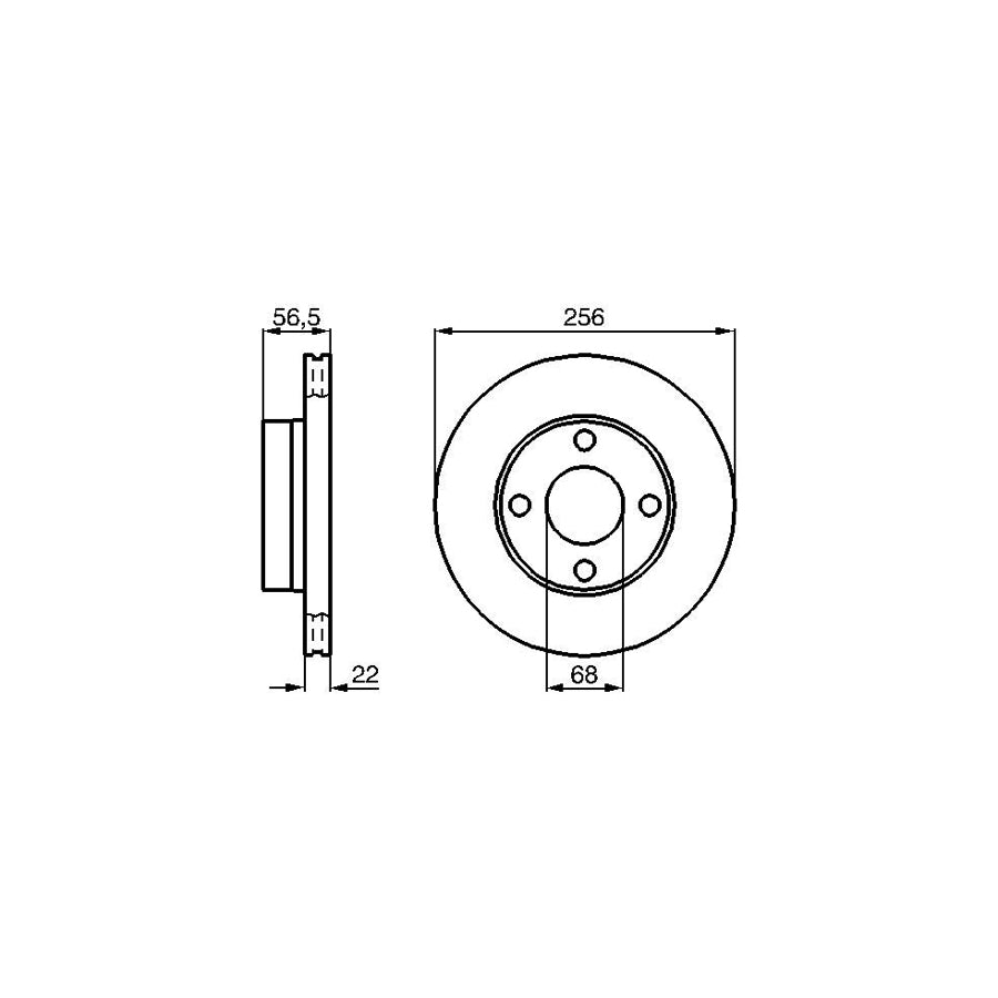 BOSCH 0 986 478 550 Brake Disc Internally Vented Vented Oiled High carbon