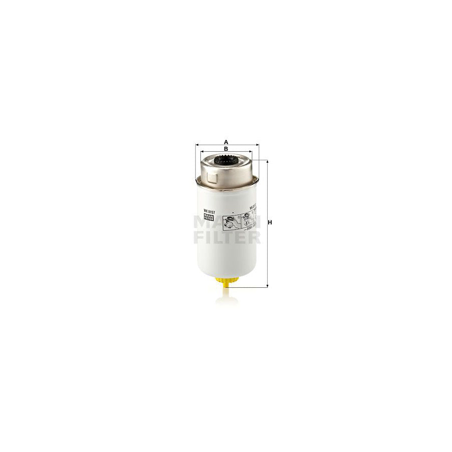 MANN-FILTER WK 8157 Fuel filter Spin-on Filter