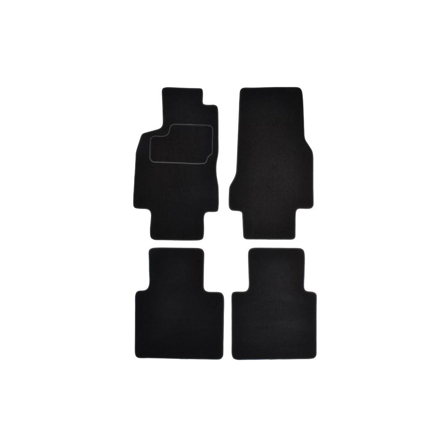 CUSTOPOL Tailored MER50S Floor mat set suitable for MERCEDES-BENZ A-Class (W168) Textile, Front and Rear, Quantity: 4, Grey