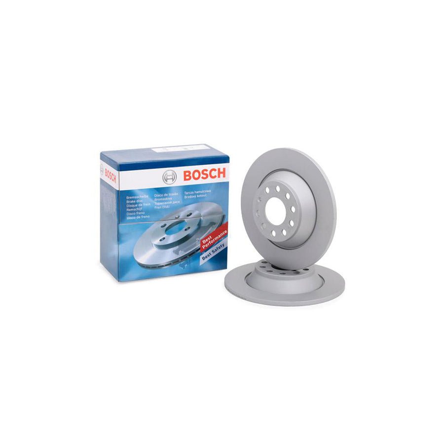 BOSCH 0 986 479 257 Brake Disc for AUDI A6 Solid Coated with bolts screws