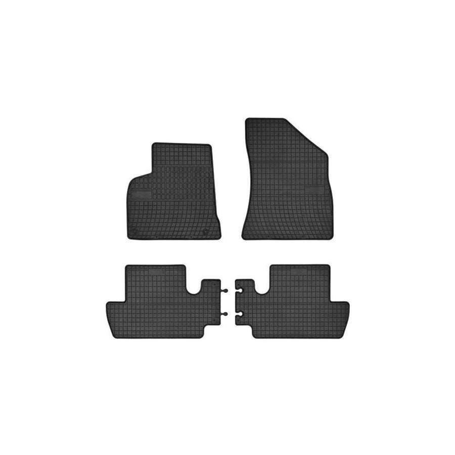 FROGUM Tailored 0638 Floor mat set for PEUGEOT 3008 I (0U_) Elastomer, Front and Rear, Quantity: 4, Black, (LHD)