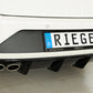 Rieger 00088176 SEAT 5F Leon FR Rear Diffuser for Twin Tailpipe Left - Glossy Black