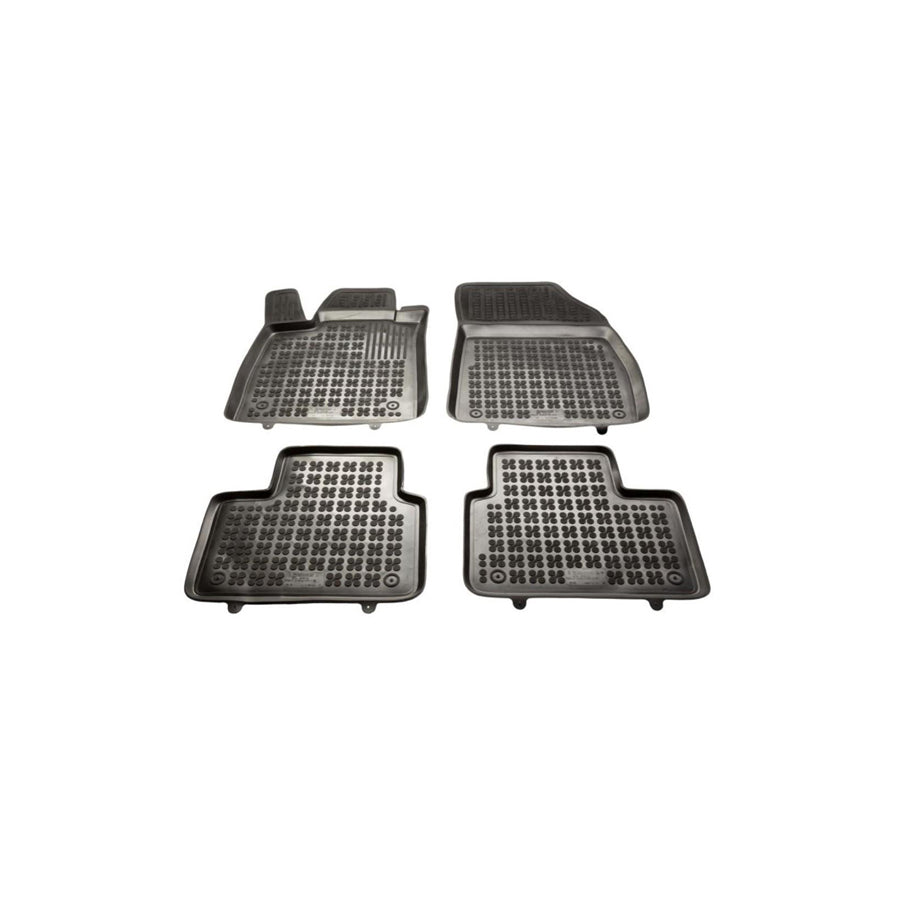 REZAW PLAST 201924 Floor mat set for RENAULT TALISMAN Elastomer, Front and Rear, Black