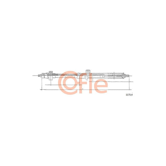 COFLE 1173.4 Throttle Cable | Duco Car Parts UK Car Parts