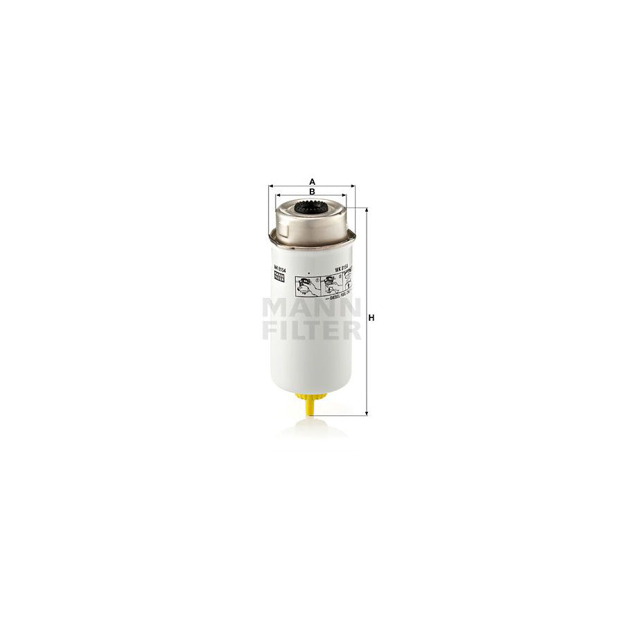 MANN-FILTER WK 8154 Fuel filter for FORD TRANSIT Spin-on Filter
