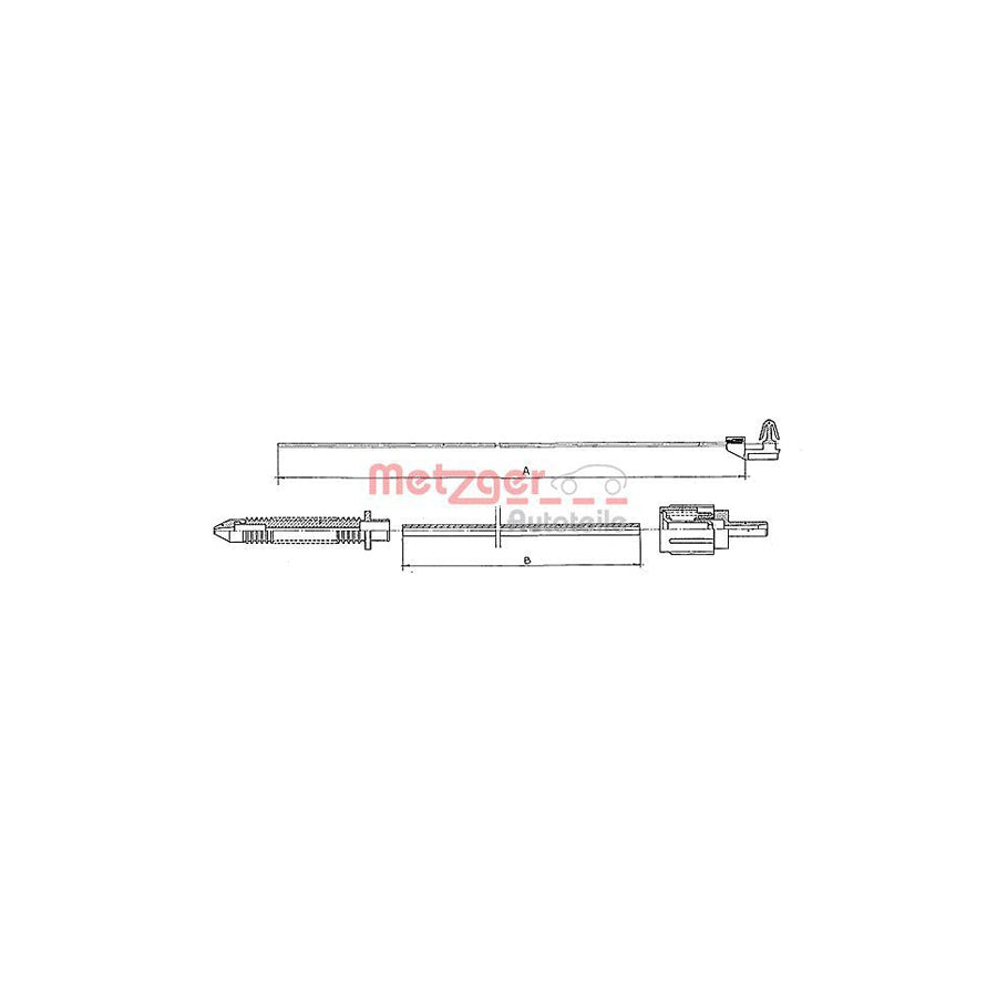 METZGER 10.0381 Throttle Cable | Duco Car Parts UK Car Parts