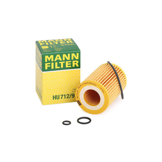 MANN-FILTER HU 712/9 x Oil Filter with seal, Filter Insert