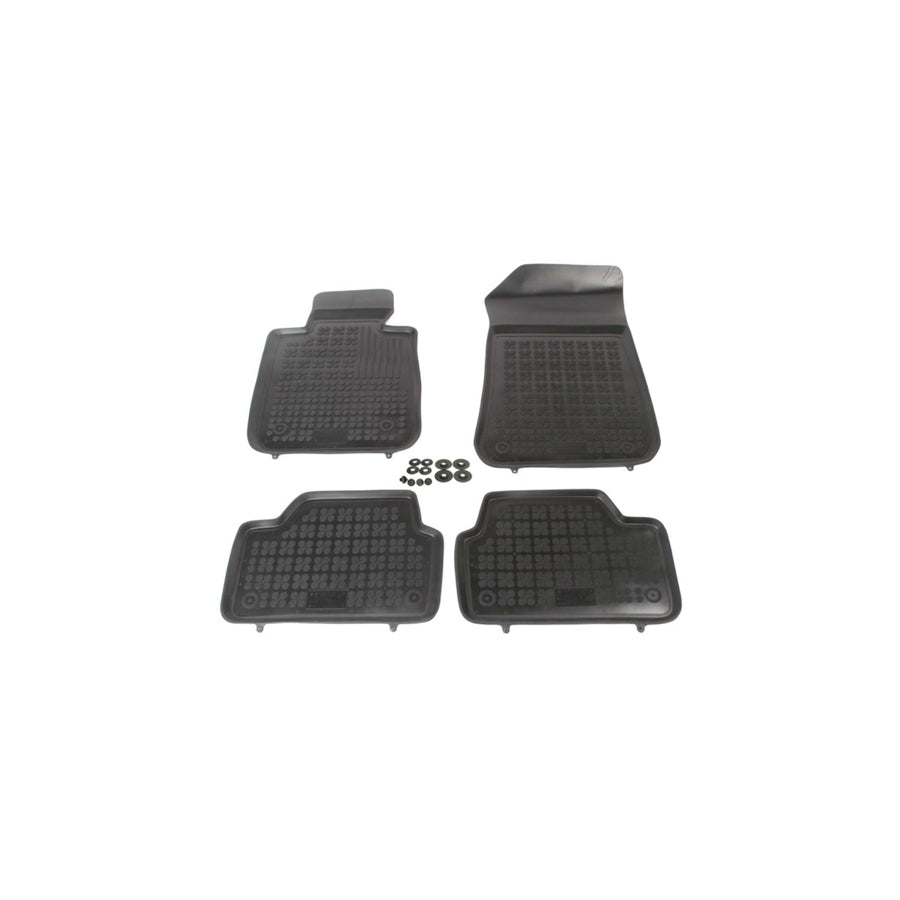 REZAW PLAST Tailored 200710 Floor mat set for BMW 1 Series Elastomer, Front and Rear, Quantity: 4, Black
