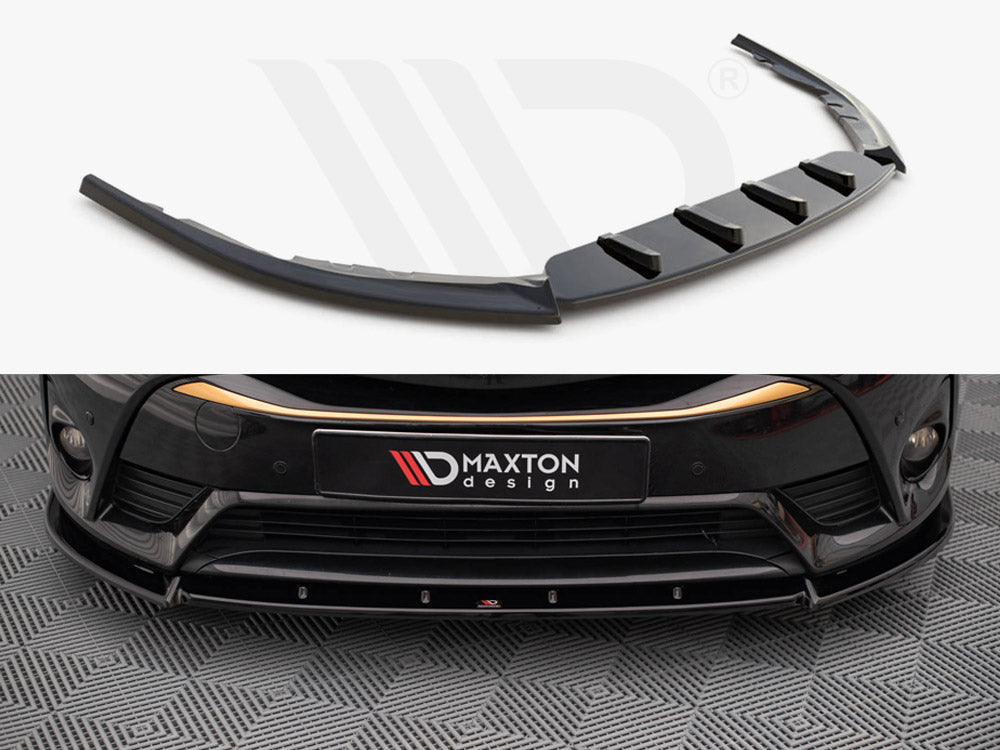 Maxton Design TO-AV-3F2-FD1T Front Splitter V.1 Toyota Avensis MK3.5 (2015-2018) | Duco Car Parts UK Car Parts