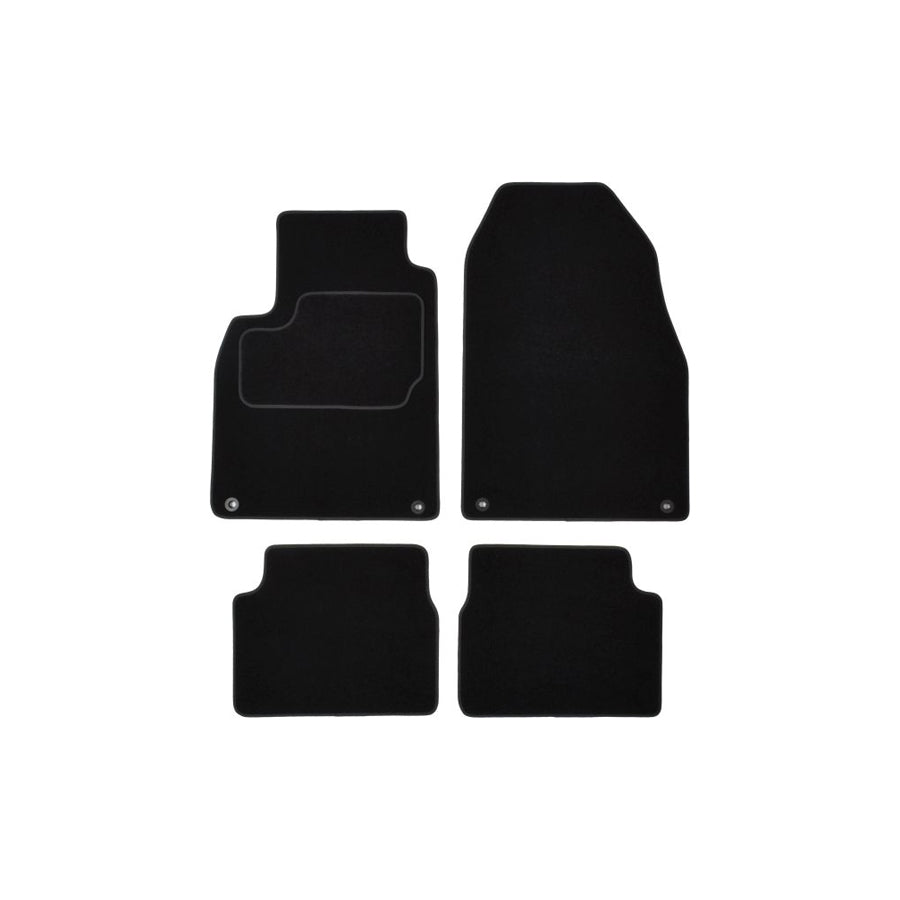 MAMMOOTH A041 SAB15 PRM 01 Floor mat set for SAAB 9-3 Textile, Front and Rear, Quantity: 4, Black