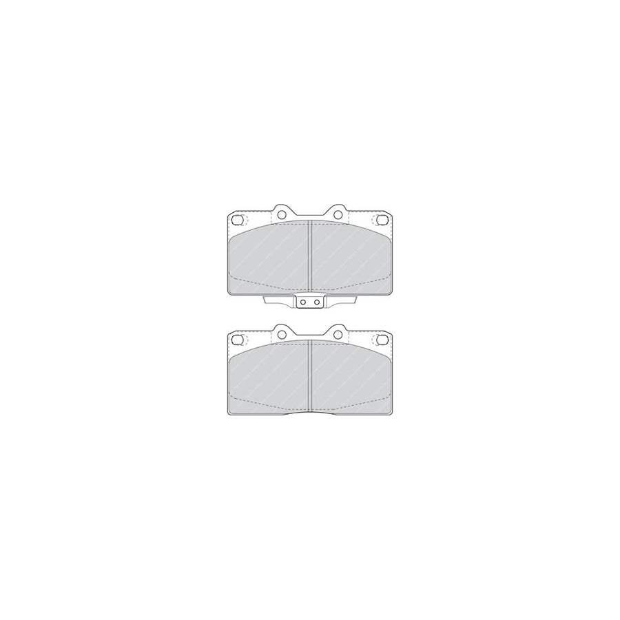 Ferodo Fsl212 Brake Pad Set Fuse Technology Incl Wear Warning Contact