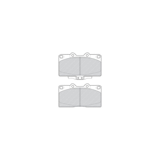 Ferodo Fsl212 Brake Pad Set Fuse Technology Incl Wear Warning Contact