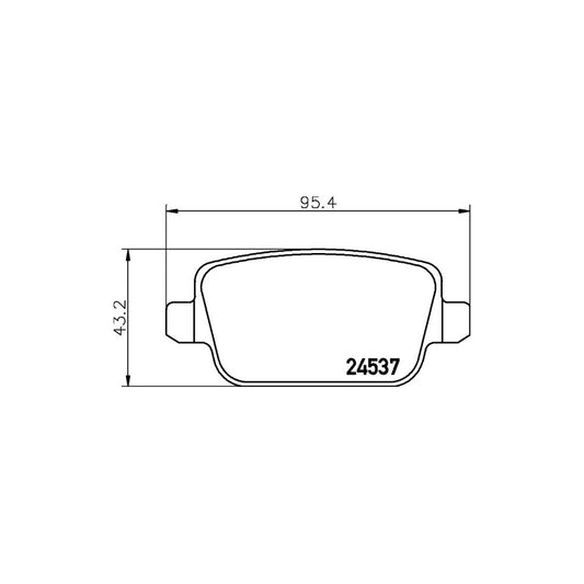 Hella 8DB 355 025 371 Brake Pad Set Not Prepared For Wear Indicator With Brake Caliper Screws With Accessories