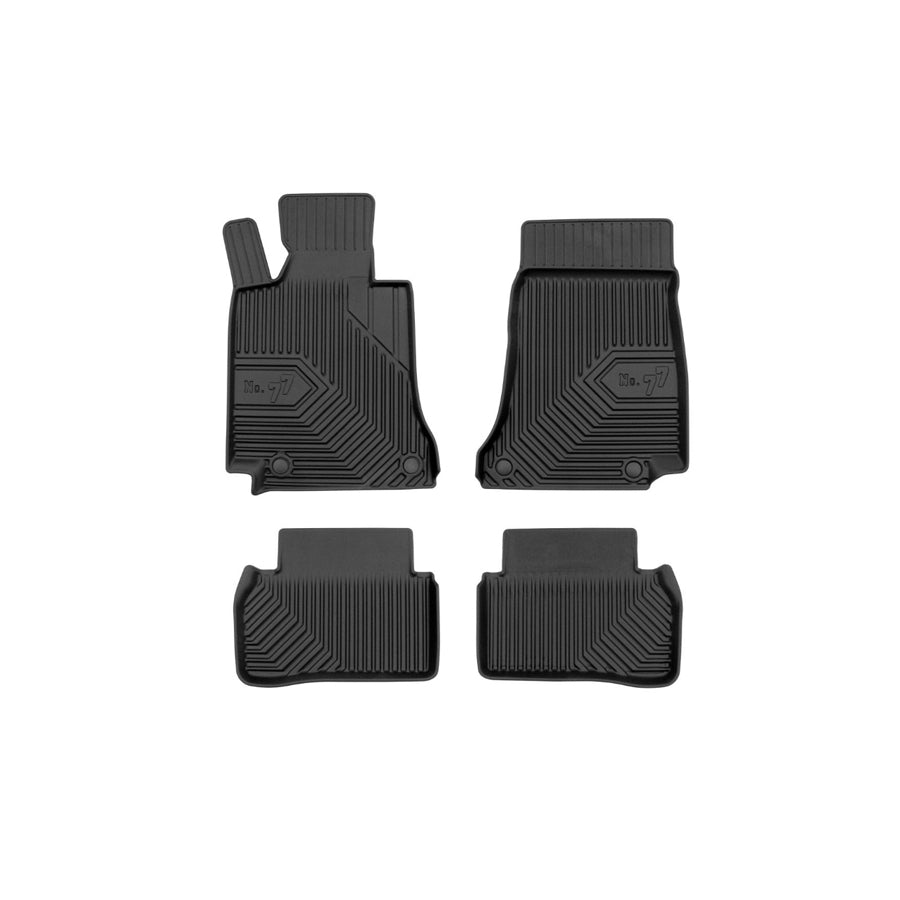 FROGUM Tailored, No.77 77409583 Floor mat set suitable for MERCEDES-BENZ C-Class Saloon (W205) Elastomer, Front and Rear, Quantity: 4, Black, (LHD)