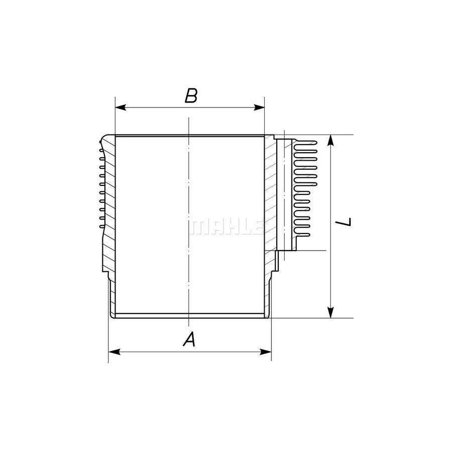 MAHLE ORIGINAL 503 WR 20 00 Cylinder Sleeve for PORSCHE 911 97,0mm