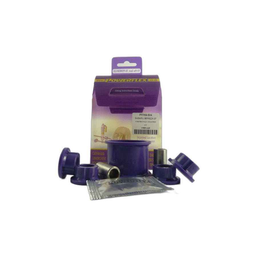 Powerflex PFF69-504 Subaru Steering Rack Mounting Kit (Inc. Impreza & Forester) | Duco Car Parts UK Car Parts