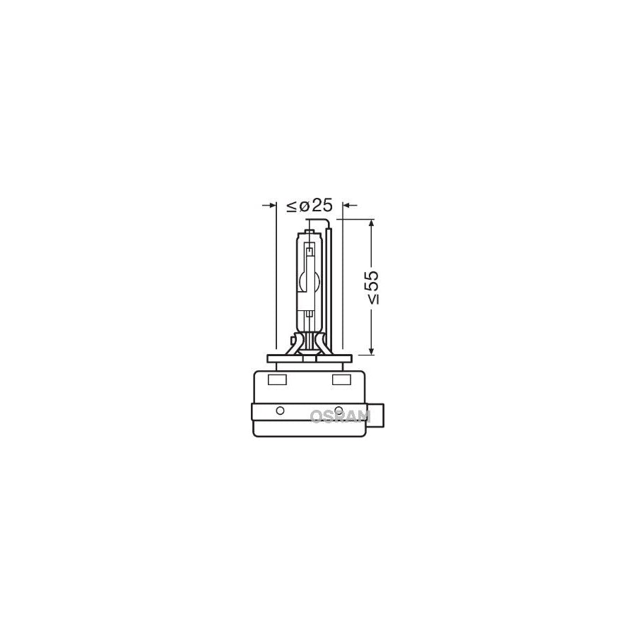OSRAM XENARC ORIGINAL 66548 Bulb, spotlight D8S 42V 25W PK32d-1 4500K Xenon