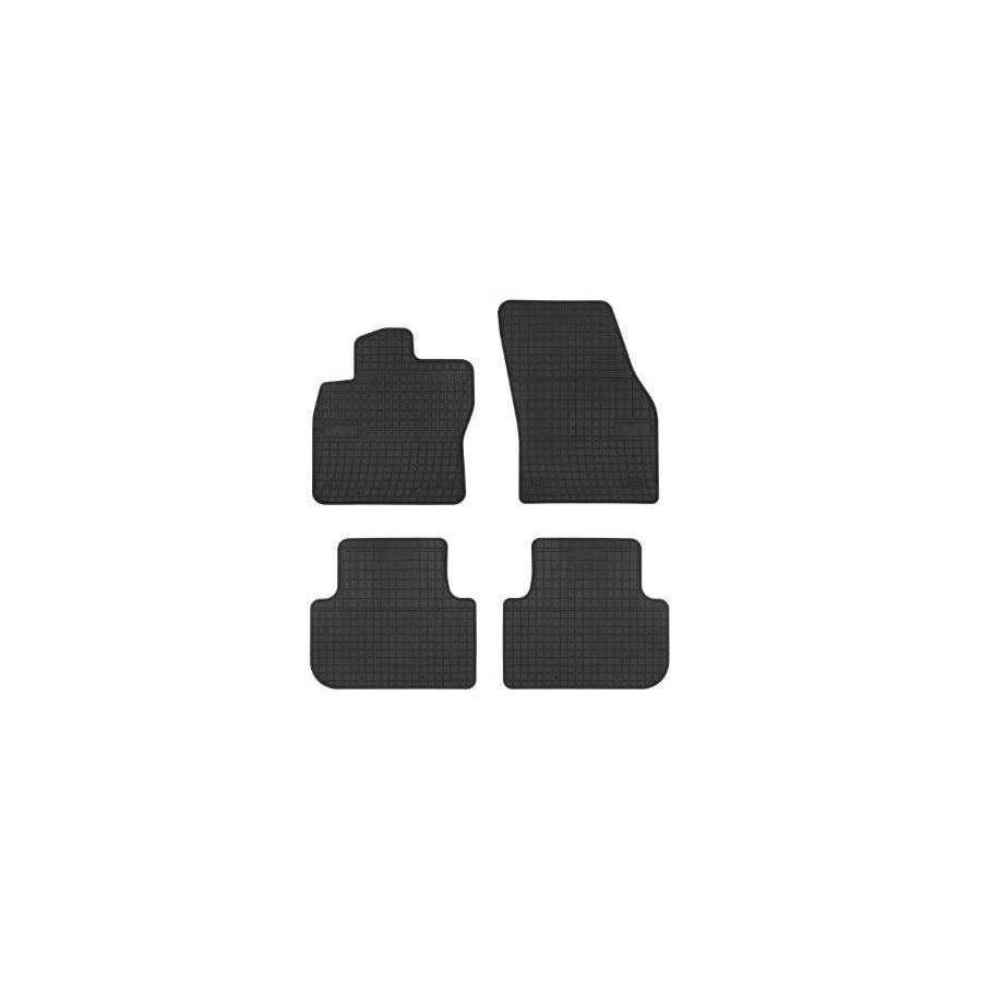 FROGUM Tailored 547563 Floor mat set for VW Tiguan II (AD1) Elastomer, Front and Rear, Quantity: 4, Black, (LHD)