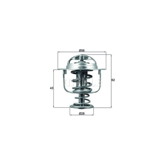 MAHLE ORIGINAL TX 197 71D Engine thermostat Opening Temperature: 71°C, with seal