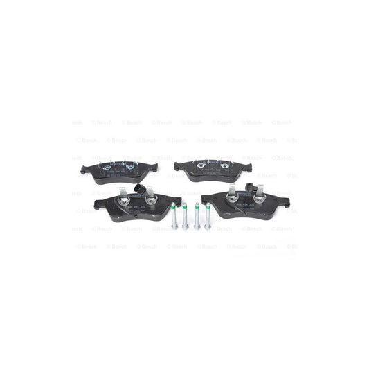 Bosch 0986494200 Brake Pad Set Incl Wear Warning Contact With Anti Squeak Plate With Mounting Manual With Piston Clip BP1111