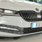 Rieger 00088175 Skoda 3T 3V Superb III Front Splitter - Glossy Black