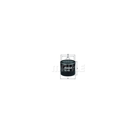 MAHLE ORIGINAL OC 458 Oil Filter Spin-on Filter, with one anti-return valve