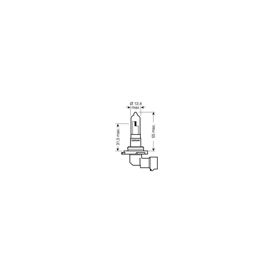 OSRAM 9005CBI Bulb, spotlight HB3 12V 60W P20d/A 4200K Halogen
