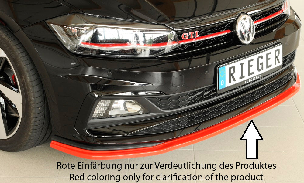 Rieger 00047220 VW Polo AW Front Splitter (Inc. Polo AW GTI)