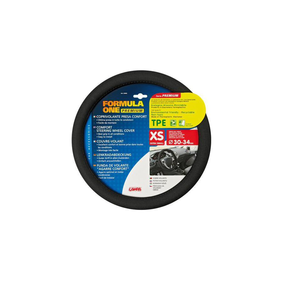 LAMPA Formula One 32983 Steering wheel cover ?: 30-34cm, TPE (thermoplastic elastomer)