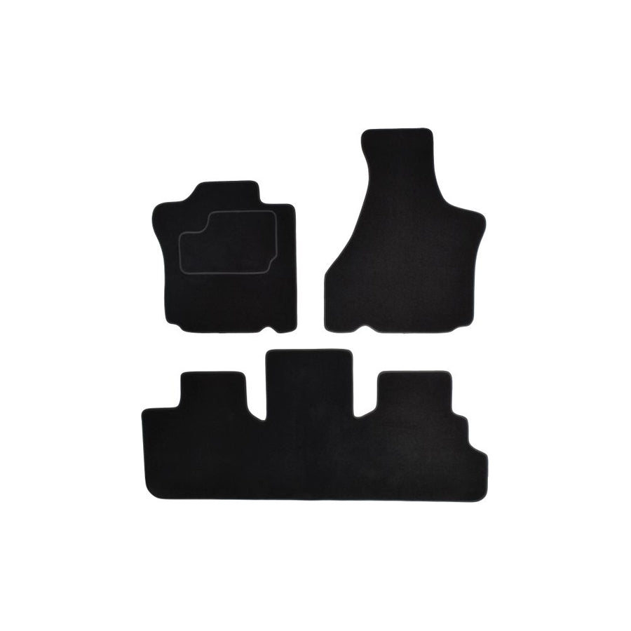 MAMMOOTH A041 CHR110 PRM 01 Floor mat set for CHRYSLER Voyager IV (RG, RS) Textile, Front and Rear, Quantity: 3, Black