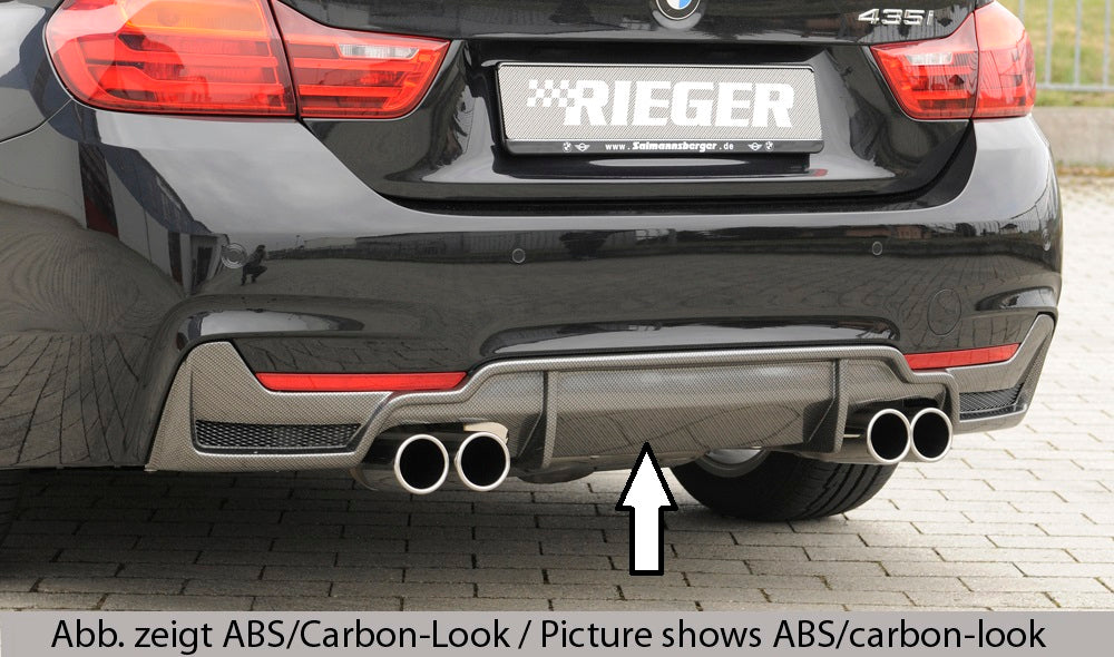 Rieger 00053489 BMW 4 Series F32 F33 F36 Rear Diffuser