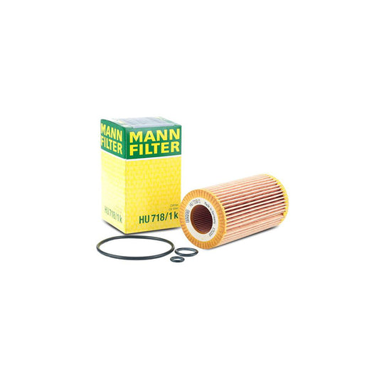 MANN-FILTER HU 718/1 k Oil Filter with seal, Filter Insert