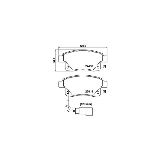 Hella 8DB 355 012 781 Brake Pad Set For Ford Transit Incl Wear Warning Contact With Accessories