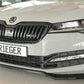 Rieger 00088175 Skoda 3T 3V Superb III Front Splitter - Glossy Black