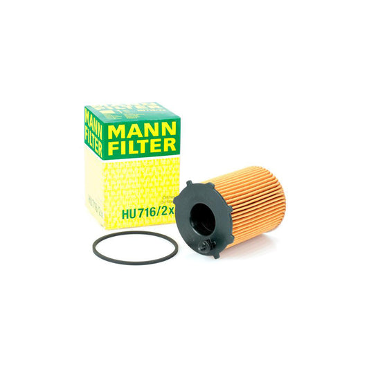 MANN-FILTER HU 716/2 x Oil Filter with seal, Filter Insert