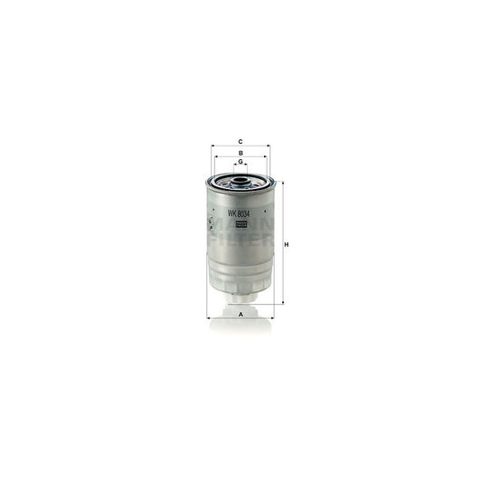 MANN-FILTER WK 8034 Fuel filter Spin-on Filter