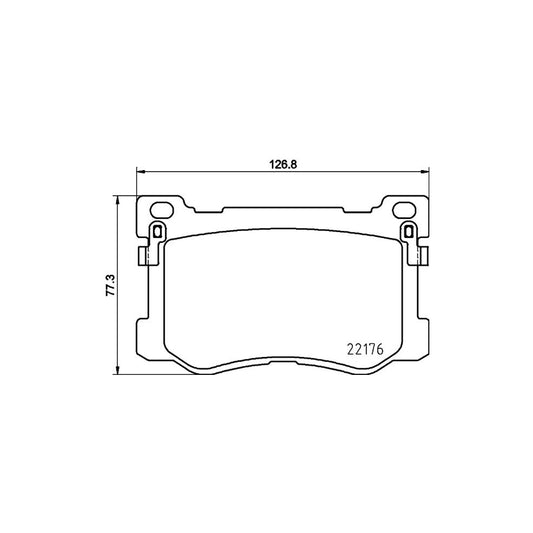 Hella 8DB 355 025 271 Brake Pad Set With Acoustic Wear Warning With Accessories