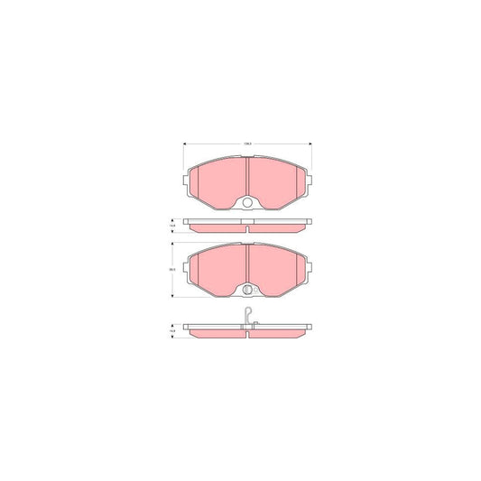 TRW Gdb3273 Brake Pad Set With Acoustic Wear Warning