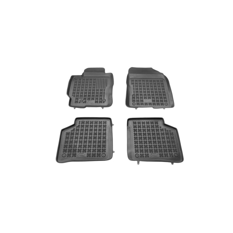 REZAW PLAST 201414 Floor mat set for TOYOTA Prius III Hatchback (XW30) Elastomer, Front and Rear, Black