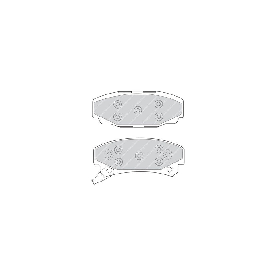 Ferodo Fsl1473 Brake Pad Set For Land Rover Freelander Fuse Technology Not Prepared For Wear Indicator With Piston Clip