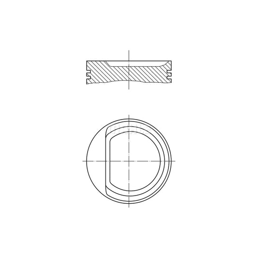MAHLE ORIGINAL 010 29 01 Piston 72,2 mm, without cooling duct