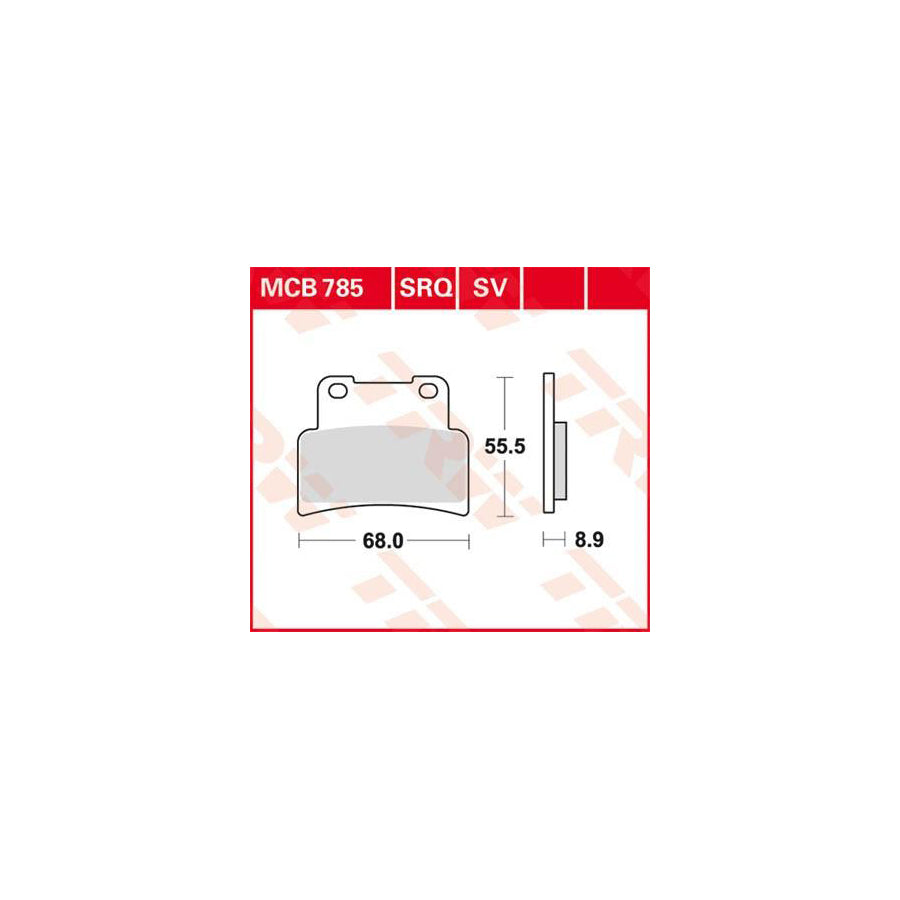 TRW Organic Allround Mcb785 Brake Pad Set
