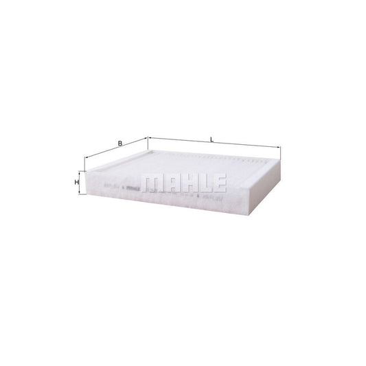 MAHLE ORIGINAL LA 1263 Pollen filter for rear air conditioning, Particulate Filter