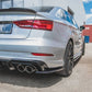 Maxton Design Audi S3 8V FL Sedan Rear Side Splitters V.2