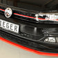 Rieger 00047220 VW Polo AW Front Splitter (Inc. Polo AW GTI) -  Matte Black