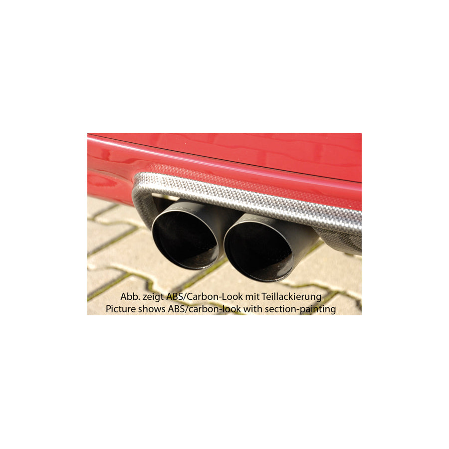 Rieger 00099519 BMW E46 Rear Diffuser - Carbon-Look