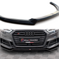 Maxton Design AU-S3-3F-SB-FD2T Front Splitter V.2 Audi S3 Sportback 8V Facelift | Duco Car Parts UK Car Parts