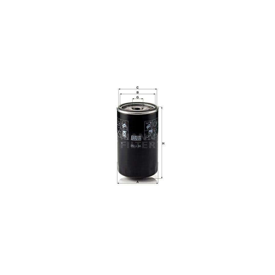 MANN-FILTER W 1152 Oil Filter Spin-on Filter